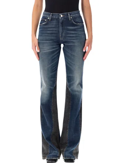 Haikure Women's High-waisted Wide-leg Jeans In Hedwig Blue