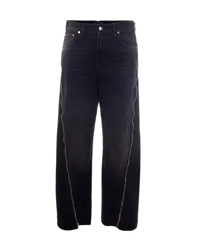 Haikure Women's Zip-detail Straight-leg Jeans In Vintage Black