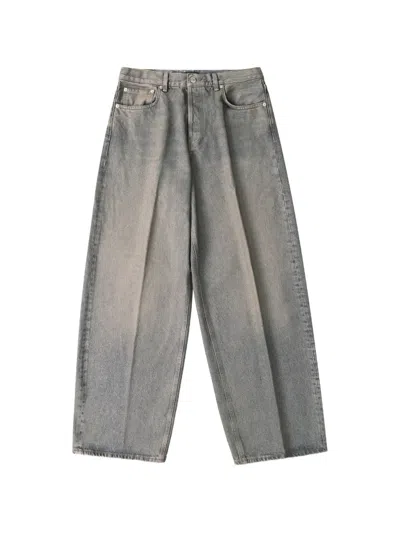 Haikure Bethany M High Waist Wide Leg Jeans In Gray