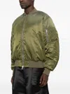 Haikure Zip-front Bomber Jacket In Green