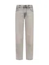 Haikure 5-pocket Trousers With Belt Loops And Contrast Stitching In Gray