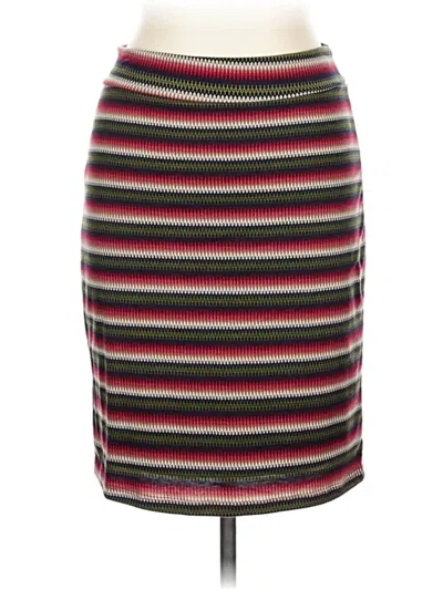 Pre-owned Hail3y:23 Casual Skirt In Burgundy