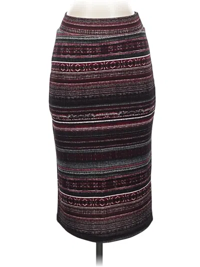 Pre-owned Hail3y:23 Casual Skirt In Burgundy