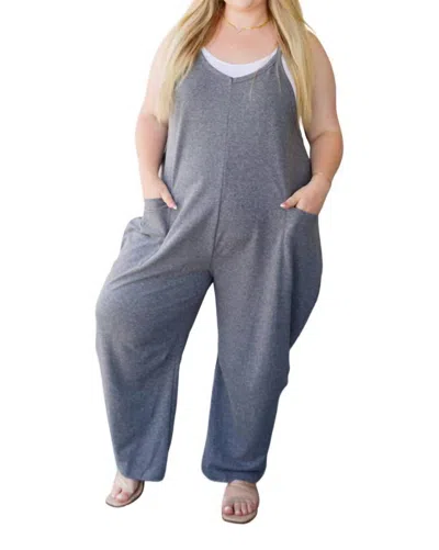 Hailey & Co Just Perfect Jumpsuit In Grey
