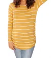 Hailey & Co Sailing Stripes Top In Yellow In Yellow
