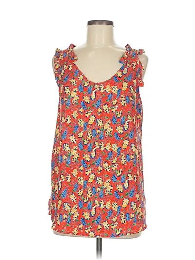 Pre-owned Hailey & Co Sleeveless Blouse In Red