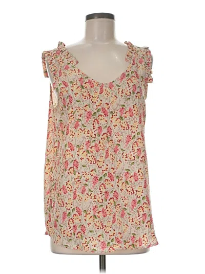 Pre-owned Hailey & Co Sleeveless Blouse In Tan