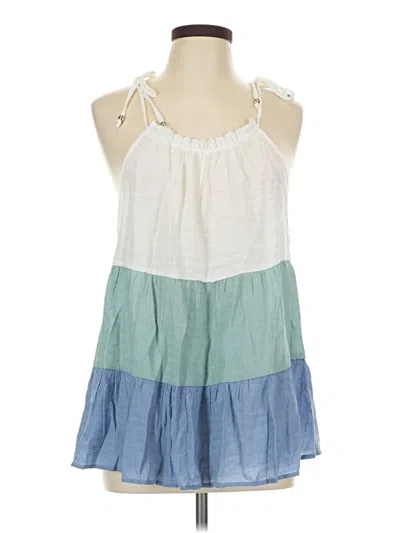 Pre-owned Hailey & Co Sleeveless Blouse In White