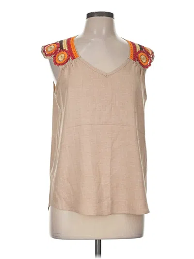 Pre-owned Hailey & Co Sleeveless T-shirt In Tan