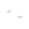 Hailey Gerrits Women's Classic Pine Stud Earrings In Freshwater Pearl