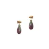 Hailey Gerrits Women's Dahlia Earrings In Ruby Zoisite