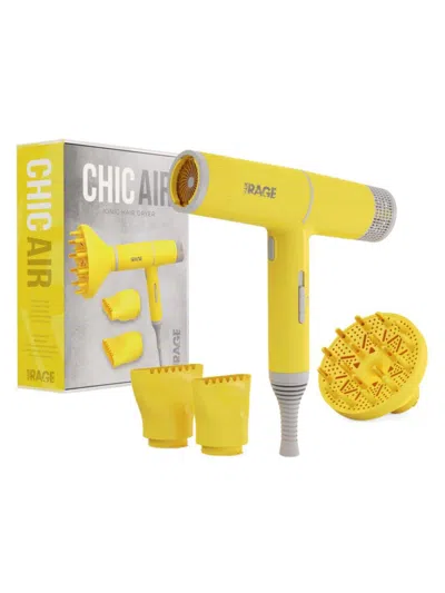 Hair Rage Women's Chicair Blue Ionic Technology Hair Dryer In Yellow