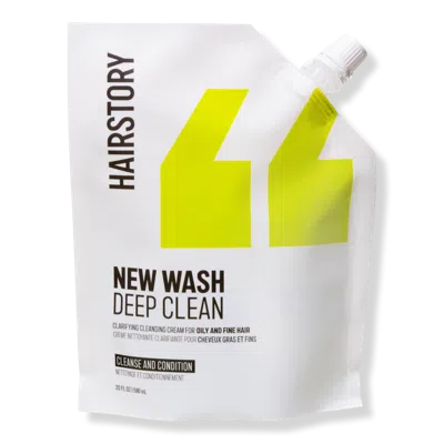 Hairstory New Wash Deep Clean Cleansing & Conditioning Cream For Oily And Fine Hair - 20.0 oz (refill)