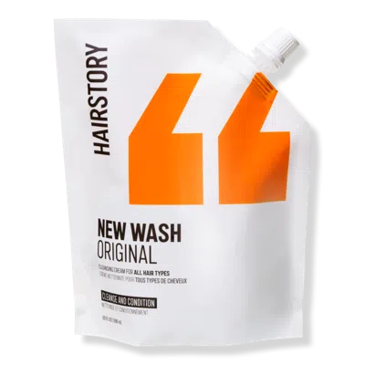 Hairstory New Wash Original Cleansing & Conditioning Cream For All Hair Types - 20.0 oz (refill)