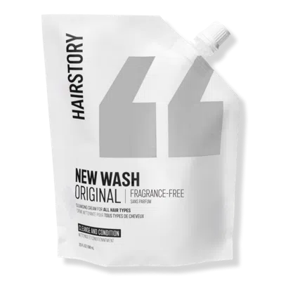 Hairstory New Wash Original Fragrance-free Cleansing & Conditioning Cream For All Hair Types - 20.0 oz (refill