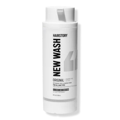 Hairstory New Wash Original Fragrance-free Cleansing & Conditioning Cream For All Hair Types - 8.0 oz
