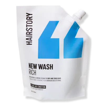 Hairstory New Wash Rich Cleansing & Conditioning Cream For Thick, Coarse And Curly Hair - 20.0 oz (refill)