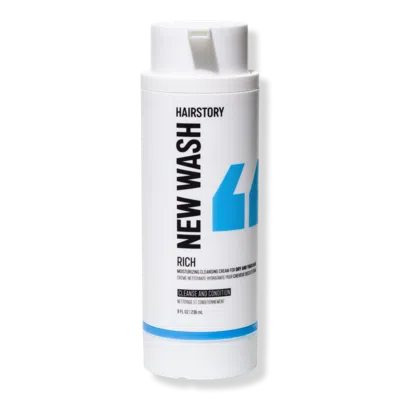 Hairstory New Wash Rich Cleansing & Conditioning Cream For Thick, Coarse And Curly Hair - 8.0 oz