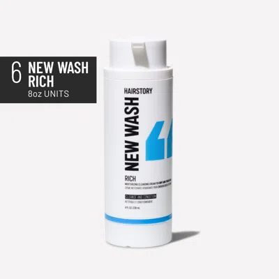 Hairstory Ws 8oz New Wash Rich Case (6) Bottle