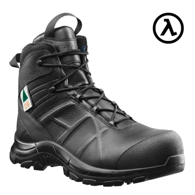 Pre-owned Haix Women's Black Eagle Safety 55 Mid Side Zip Boots 620013 - All Sizes -