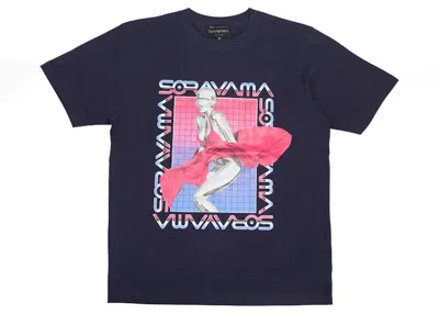 Pre-owned Hajime Sorayama Men's  X Medicom Toy Sexy Robot 03 Tee Shirt In Navy Blue