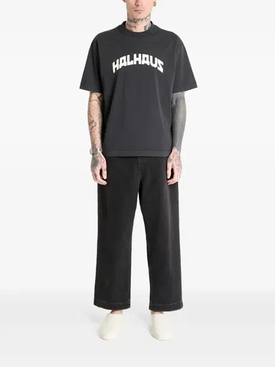 Hal Studios® Drawstring Wide-leg Jeans In Black