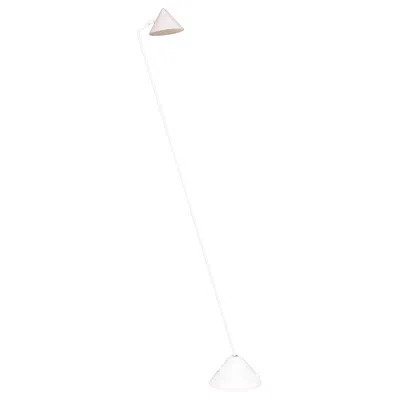 Pre-owned Hala Zeist 1980s Post-modern Halogen Floor Lamp By , Metal & Opaline In Transparent