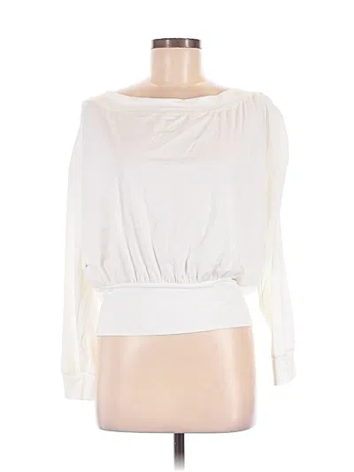 Pre-owned Halara 3/4 Sleeve Blouse In Ivory