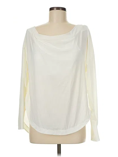 Pre-owned Halara 3/4 Sleeve Blouse In White