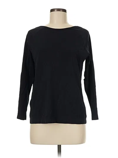 Pre-owned Halara 3/4 Sleeve T-shirt In Black