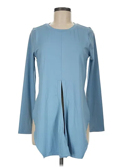 Pre-owned Halara 3/4 Sleeve T-shirt In Blue