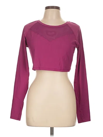 Pre-owned Halara 3/4 Sleeve T-shirt In Purple