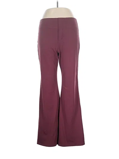 Pre-owned Halara Active Pants In Burgundy