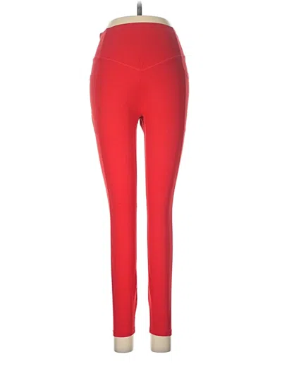 Pre-owned Halara Active Pants In Red
