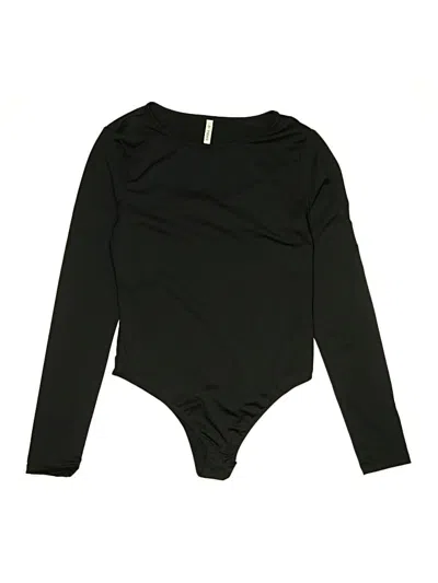 Pre-owned Halara Bodysuit In Black