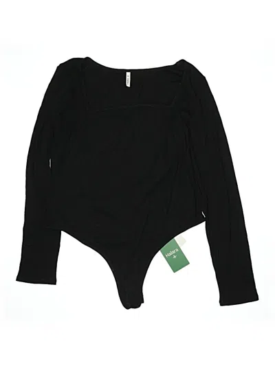 Pre-owned Halara Bodysuit In Black
