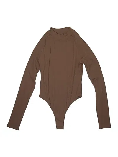 Pre-owned Halara Bodysuit In Brown