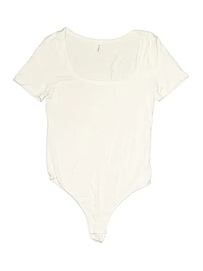 Pre-owned Halara Bodysuit In Ivory