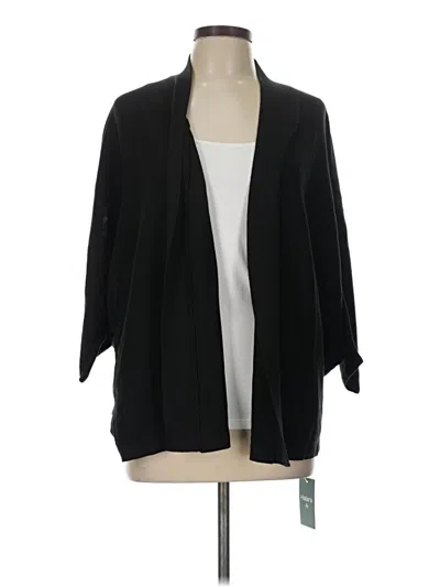 Pre-owned Halara Cardigan Sweater In Black