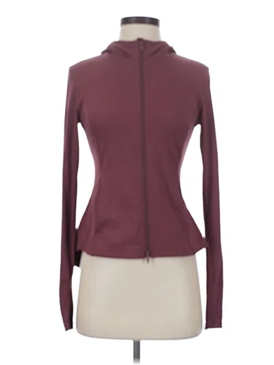 Pre-owned Halara Cardigan Sweater In Burgundy