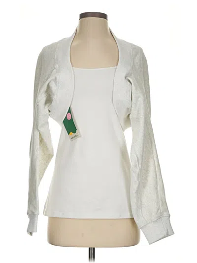 Pre-owned Halara Cardigan Sweater In White