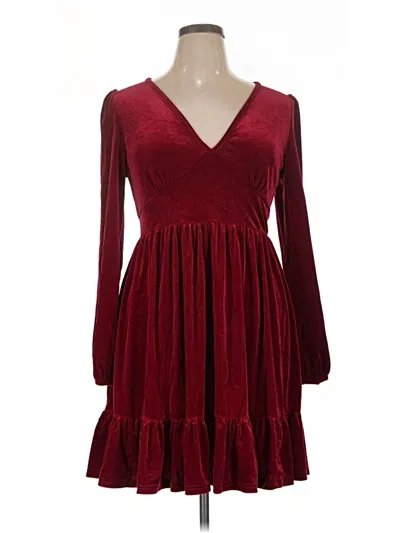 Pre-owned Halara Casual Dress In Burgundy