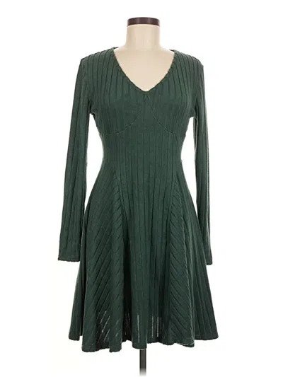 Pre-owned Halara Casual Dress In Green