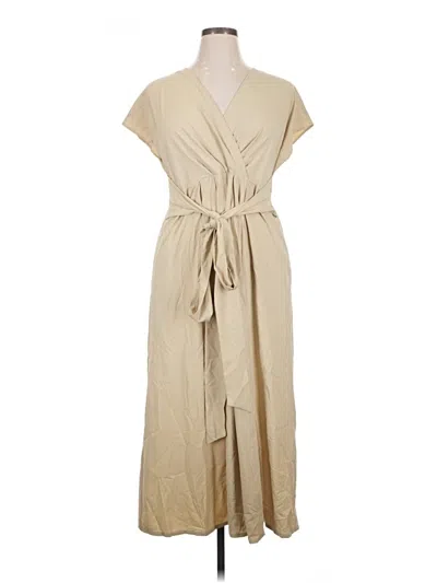 Pre-owned Halara Casual Dress In Tan