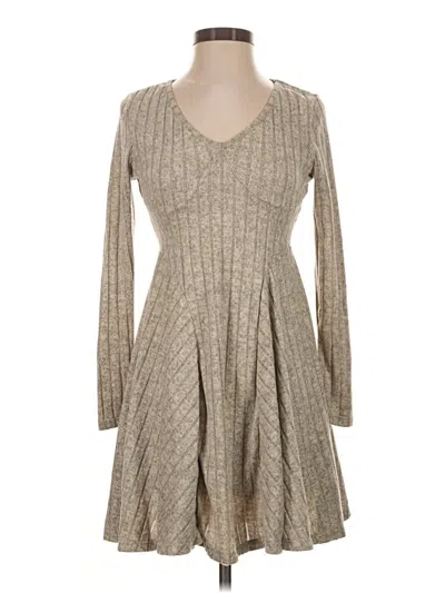Pre-owned Halara Casual Dress In Tan