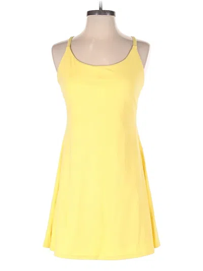 Pre-owned Halara Casual Dress In Yellow
