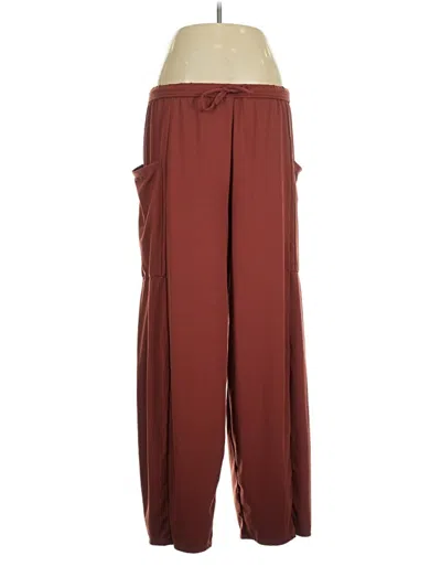 Pre-owned Halara Casual Pants In Burgundy