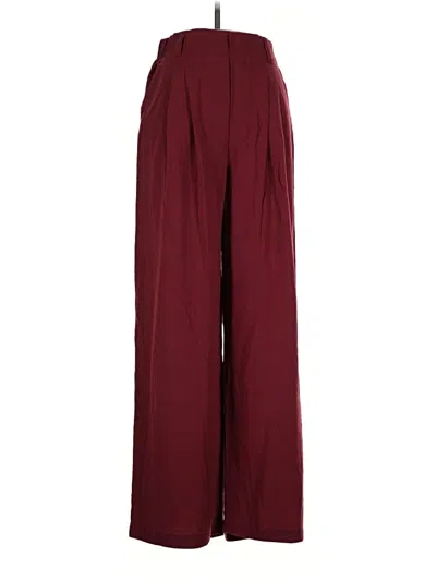 Pre-owned Halara Casual Pants In Burgundy