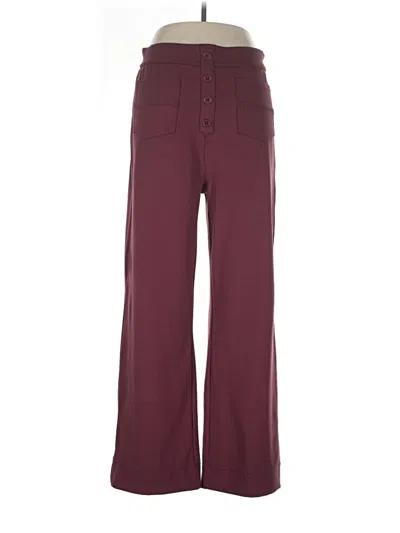 Pre-owned Halara Casual Pants In Burgundy