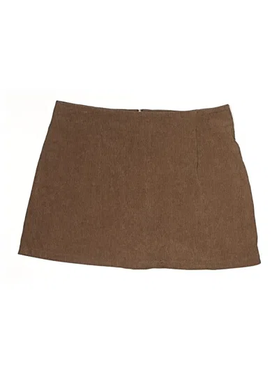 Pre-owned Halara Casual Skirt In Brown